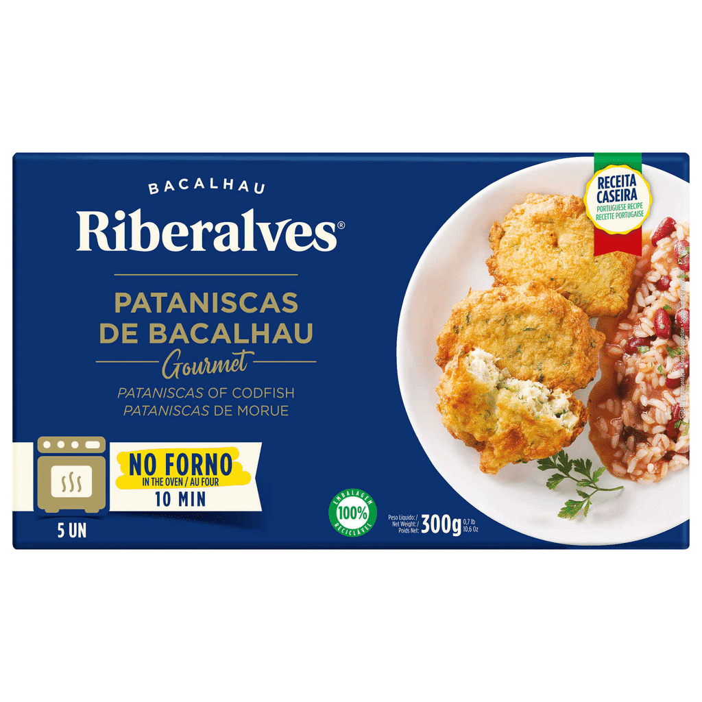 Pataniscas de Bacalhau para Forno - RIBERALVES