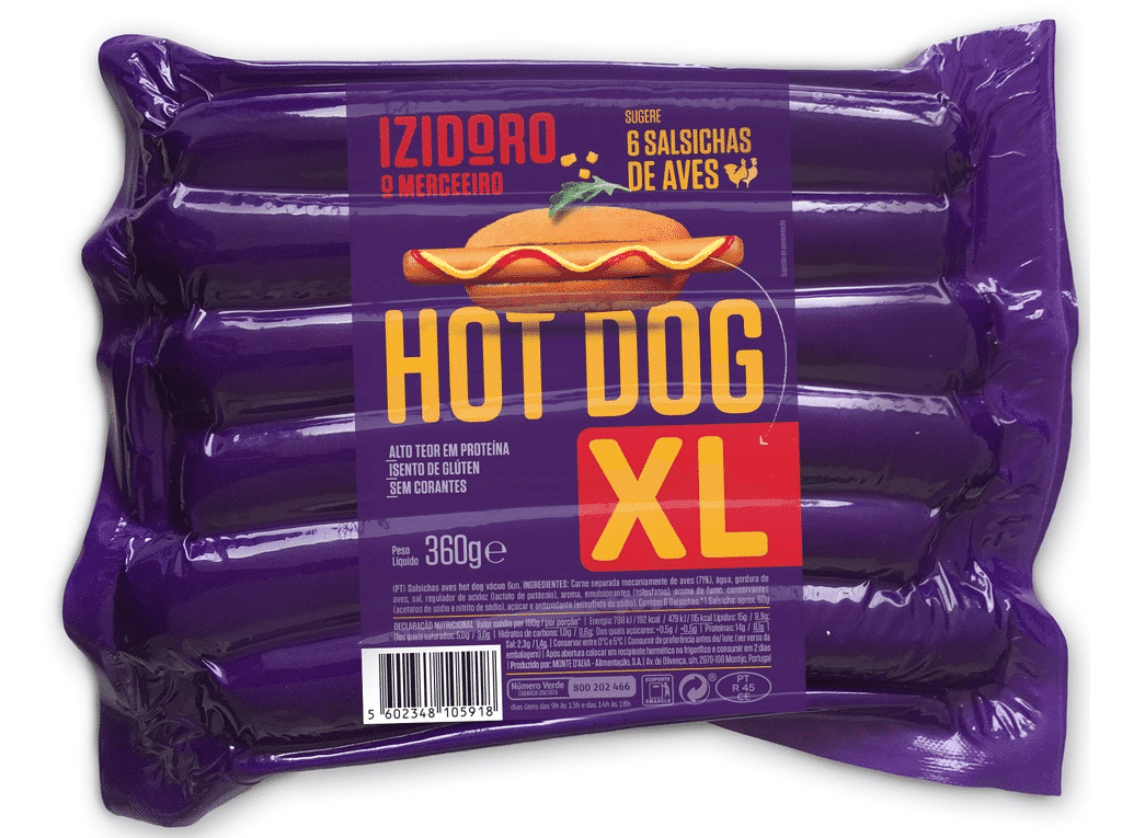 Salsichas Aves Salsichas Aves Hd Xl 360g - IZIDORO