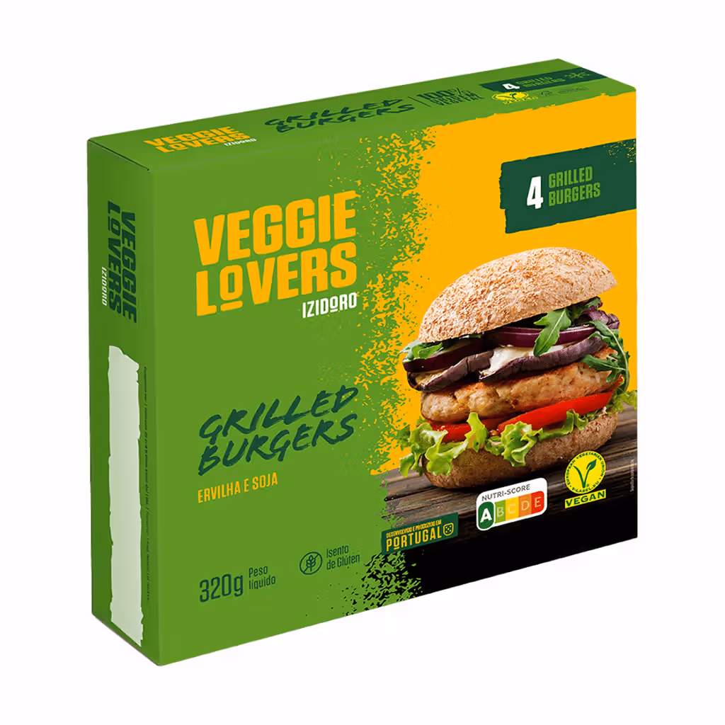 Hambúrguer Grilled Vegan Veggie Lovers - IZIDORO