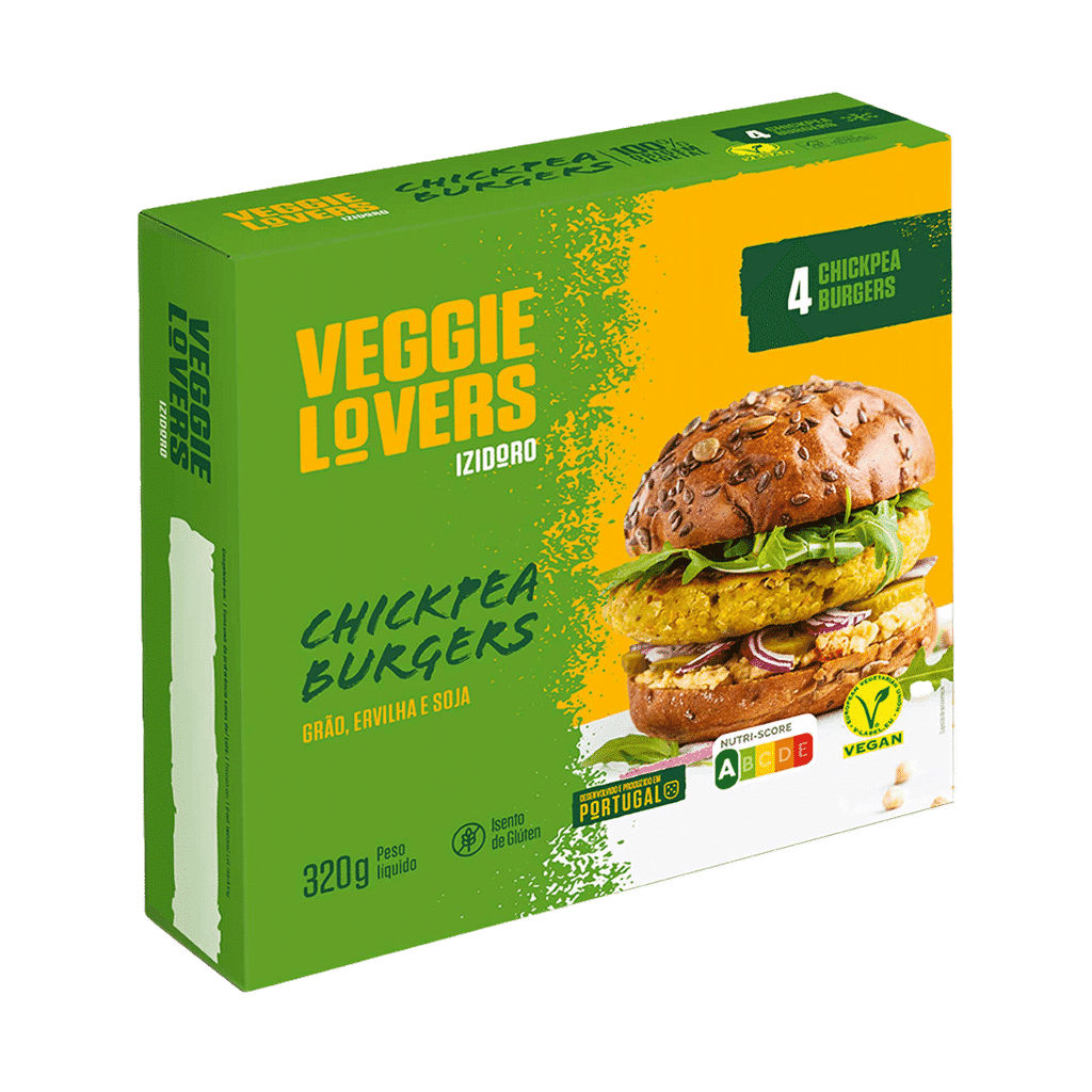 Hambúrguer Chickpea Vegan Veggie Lovers - IZIDORO
