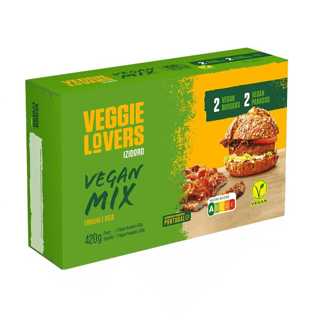 Hambúrguer e Panado Vegan Veggie Lovers - IZIDORO