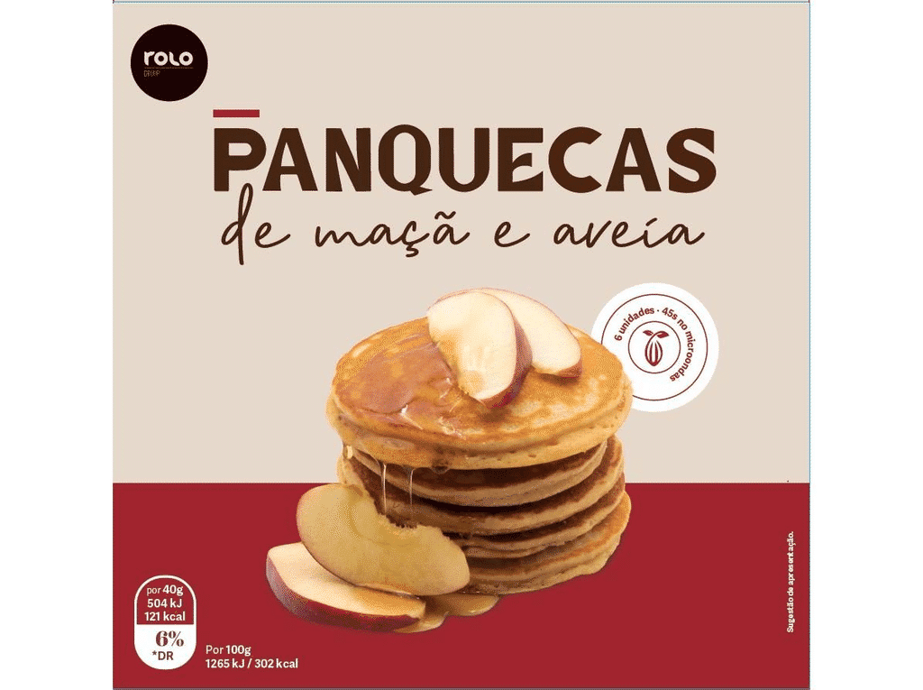 Panquecas Maçã Aveia 240g 6un - ROLO