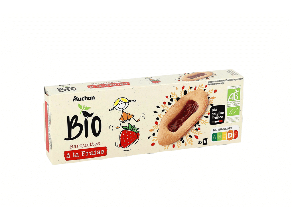 Bolacha Morango 120g - AUCHAN BIO