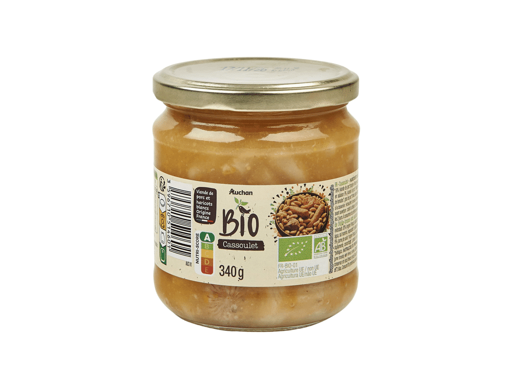 Cassoulet 340g - AUCHAN BIO