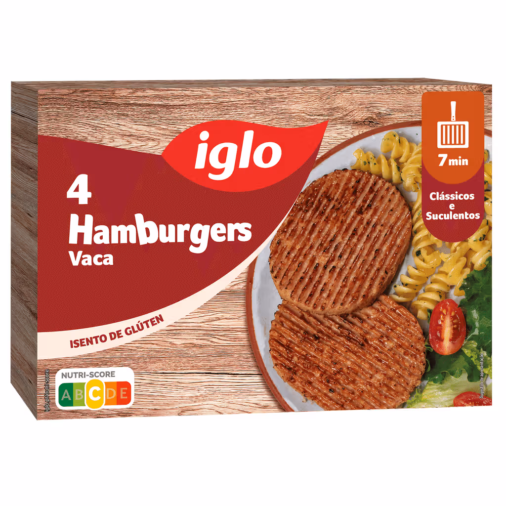 Hambúrgueres de Vaca sem Glúten - CAPITÃO IGLO