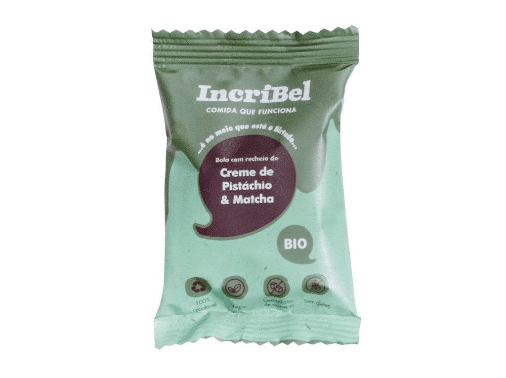 Bola Energética Bio Pistácio E Matcha 30 G - INCRÍBEL