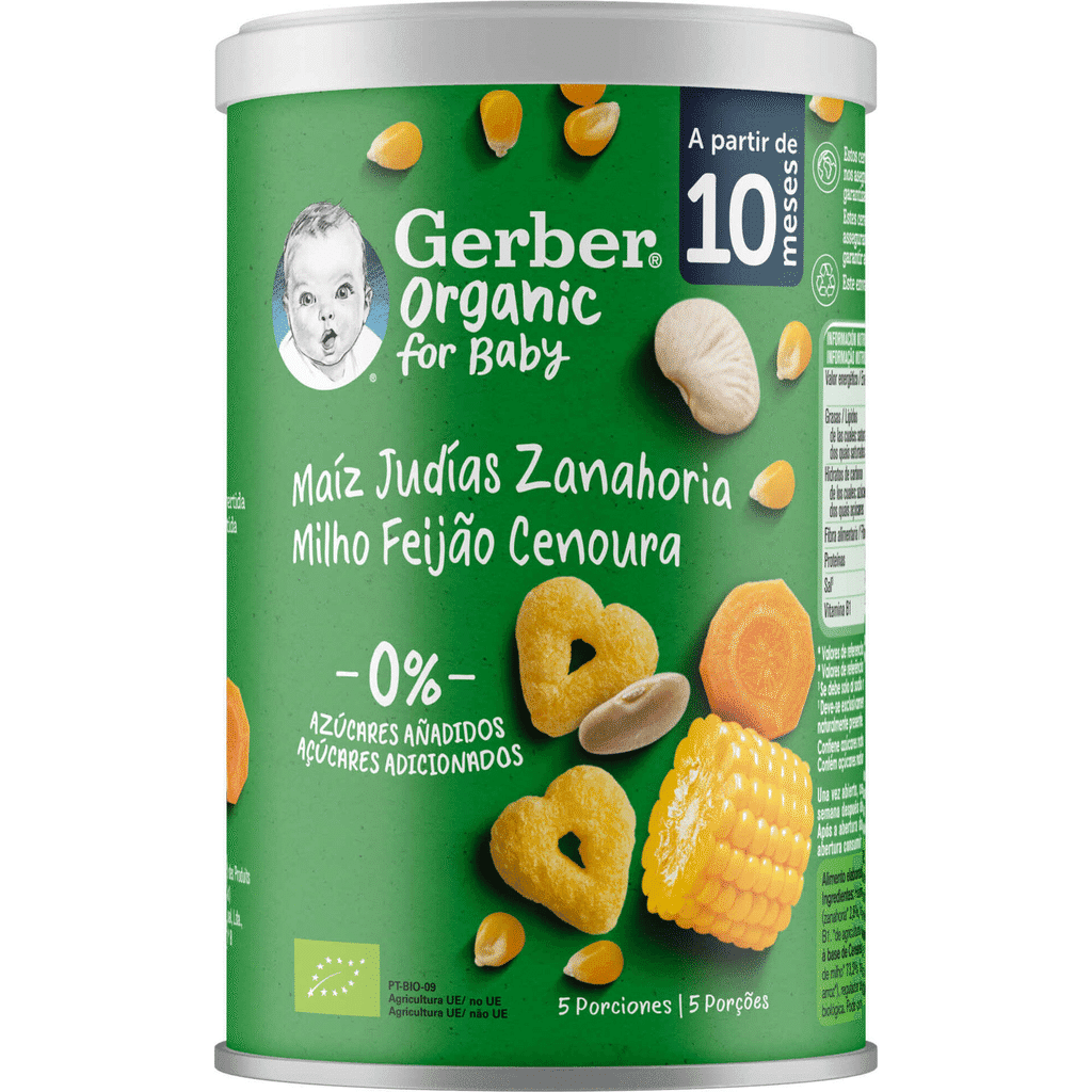 Snack para Bebé Cenoura e Laranja +10m - GERBER