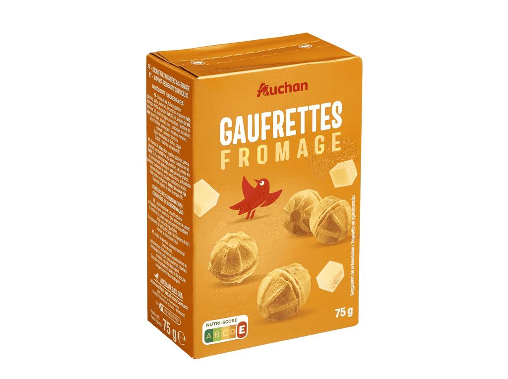 Wafers Recheado Com Queijo 75g - AUCHAN