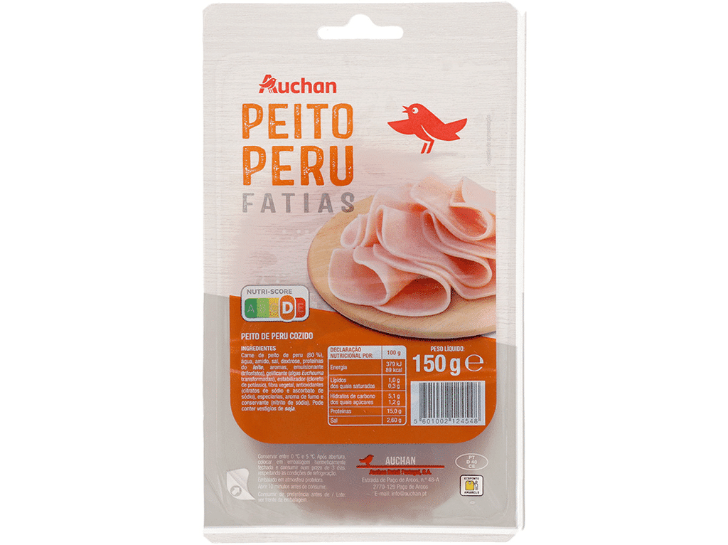 Fiambre De Peito Peru Fatias 150g - AUCHAN