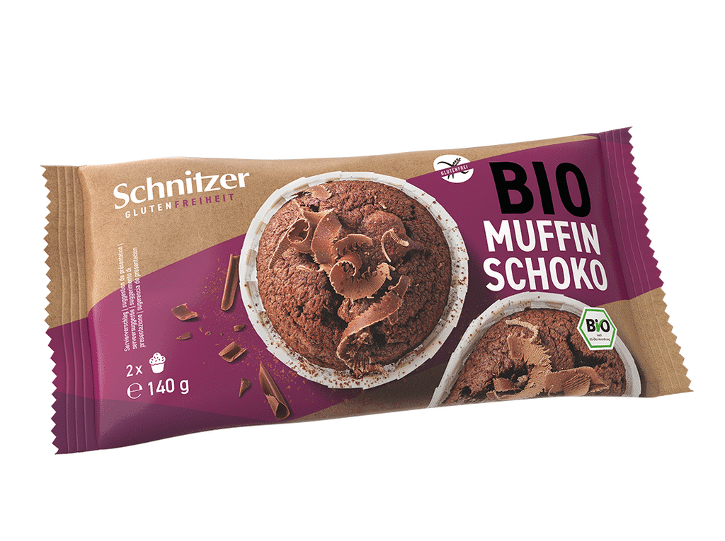 Muffin Sem Glúten Chocolate Bio 140g - SCHNITZER