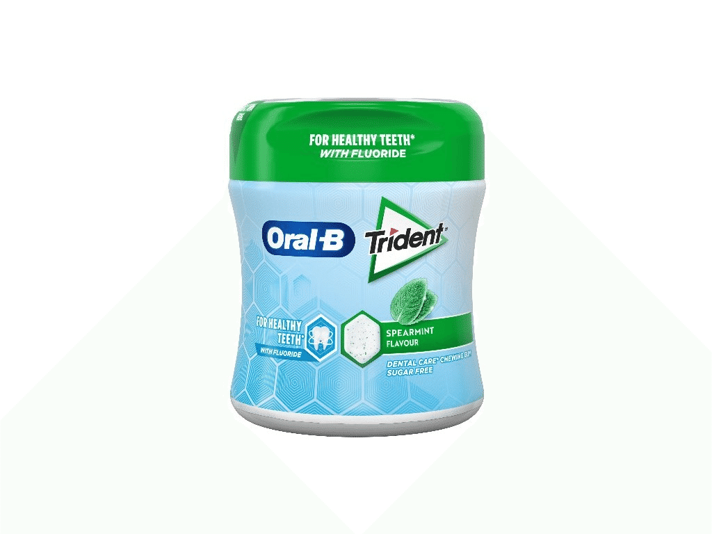 Pastilhas Oral-b Elásticas Spearmint Bottle 68g - TRIDENT