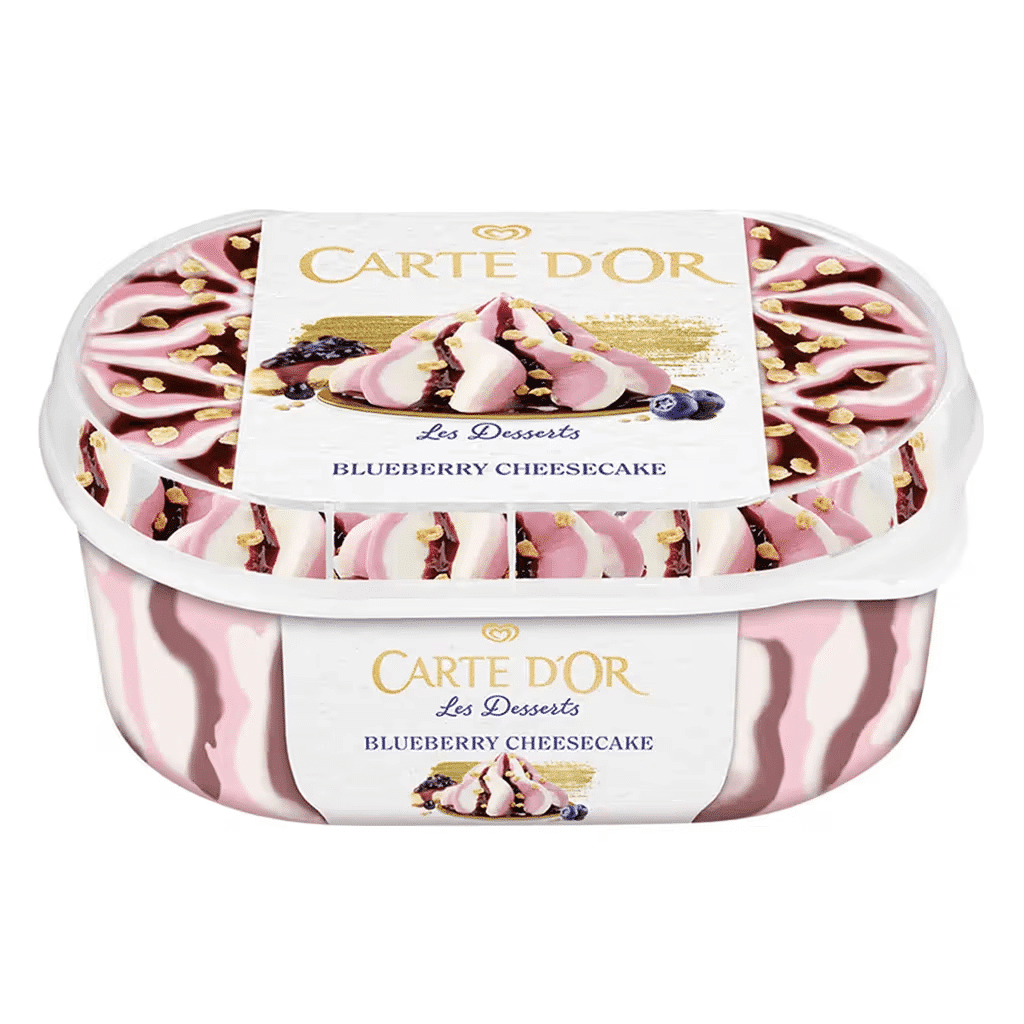 Gelado Blueberry Cheesecake Les Dessertss - CARTE D'OR