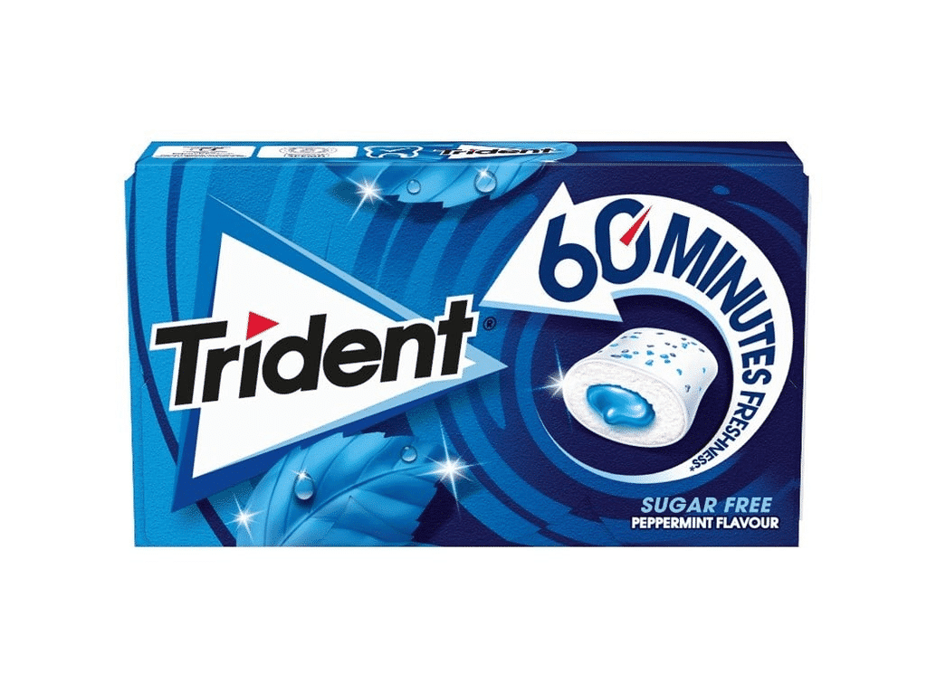 Pastilhas S / Acucar 60 Min Peppermint 22g - TRIDENT