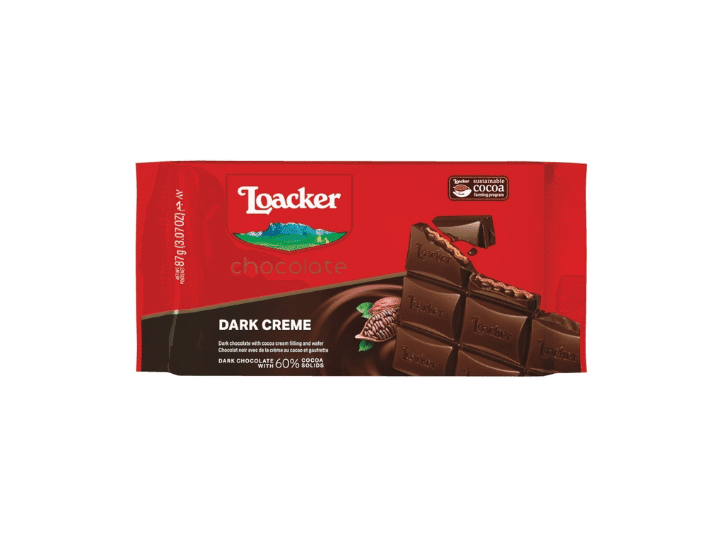 Chocolate Negro Com Creme Cacau 87 G - LOACKER