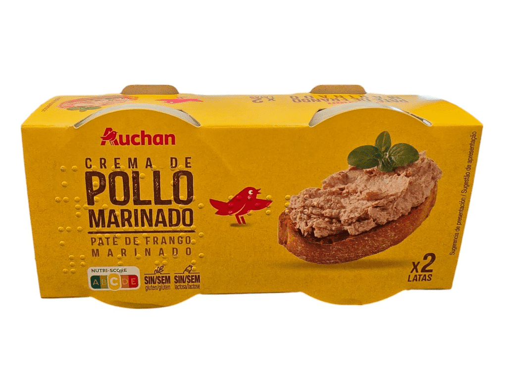 Paté Frango Marinado 2x80g - AUCHAN