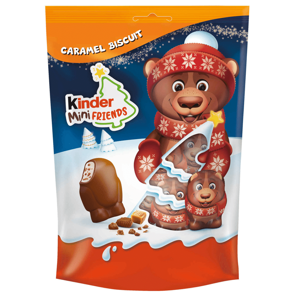 Snacks de Chocolate de Leite e Pepitas de Caramelo - KINDER