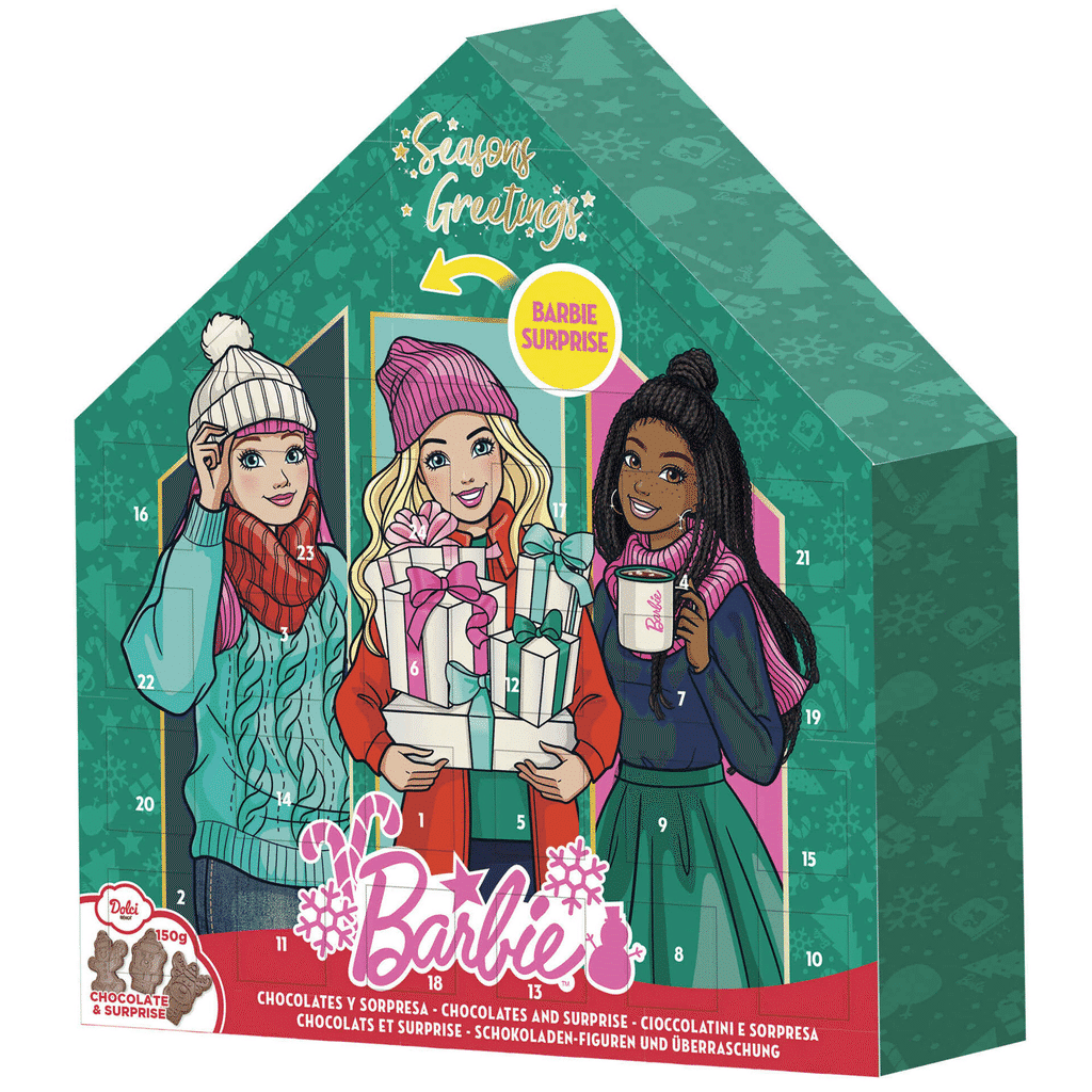 Calendário do Advento de Chocolate com Surpresa Barbie - LACASA