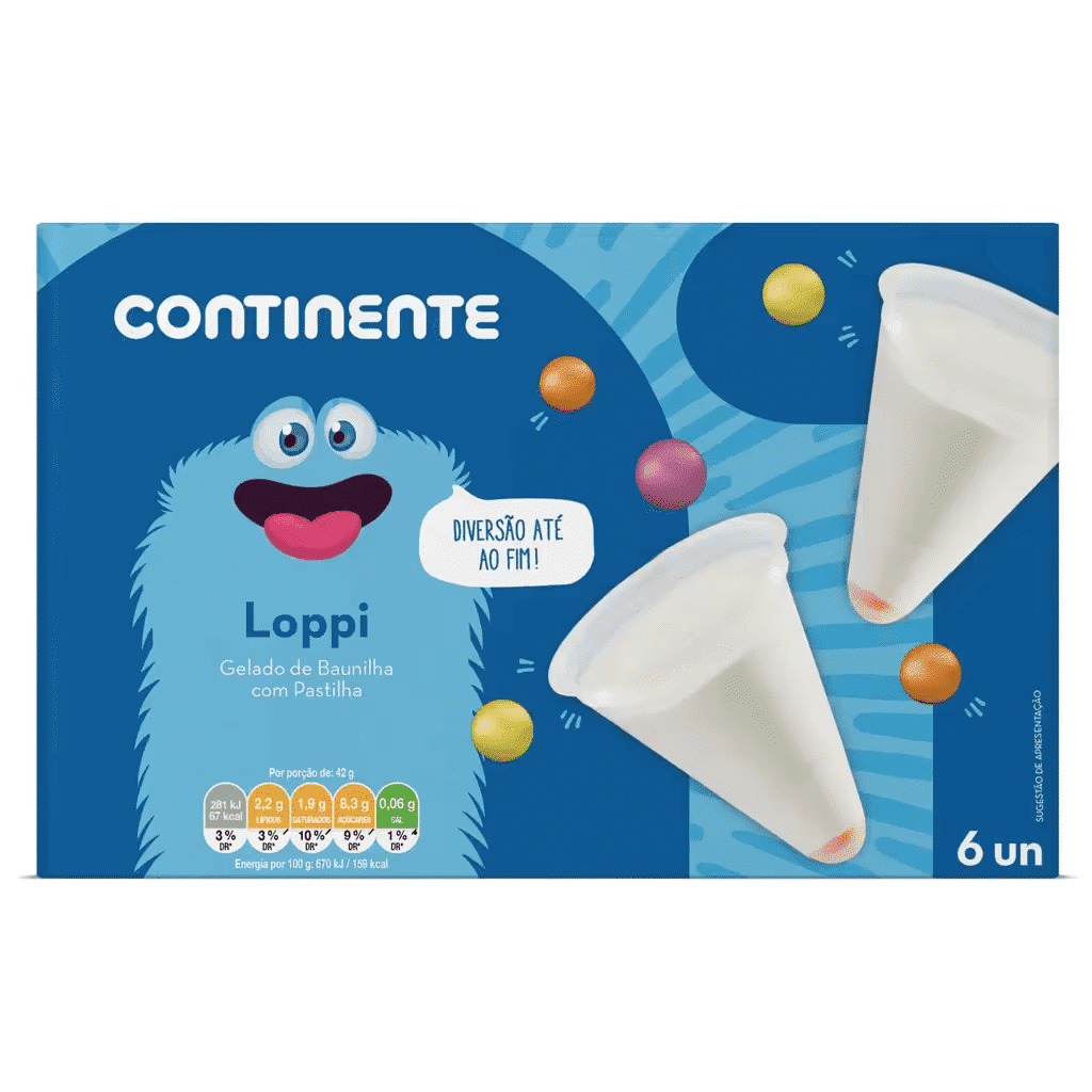 Gelado Baunilha com Pastilha Elástica - CONTINENTE