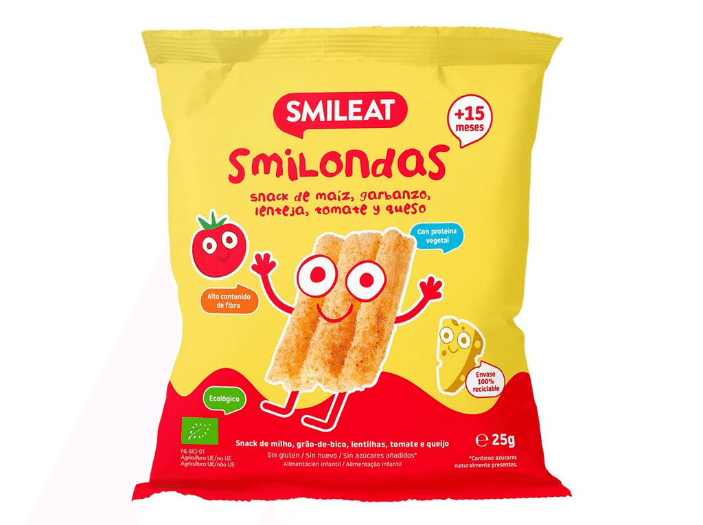 Snack Bio Tomate E Queijo 25g - SMILEAT