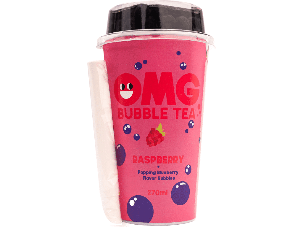 Bubble Tea Framboesa Com Bolhas Mirtilo 0.27l - OMG