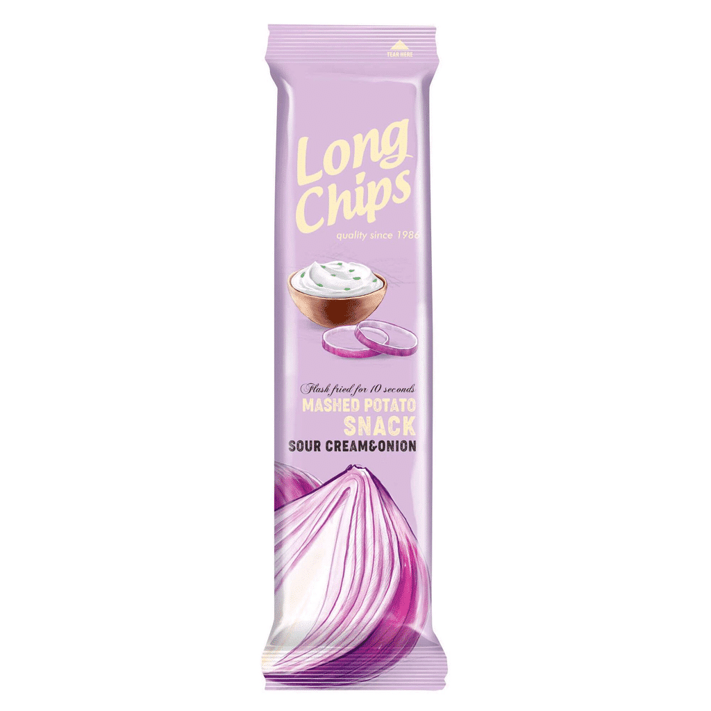 Snack Salgado Batata Creme e Cebola - LONG CHIPS