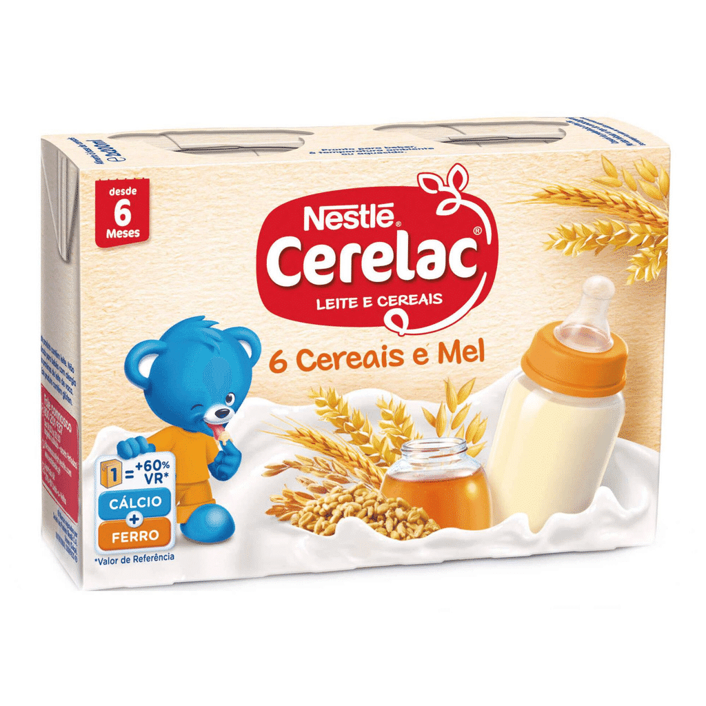 Leite 6 Cereais e Mel +6m - CERELAC