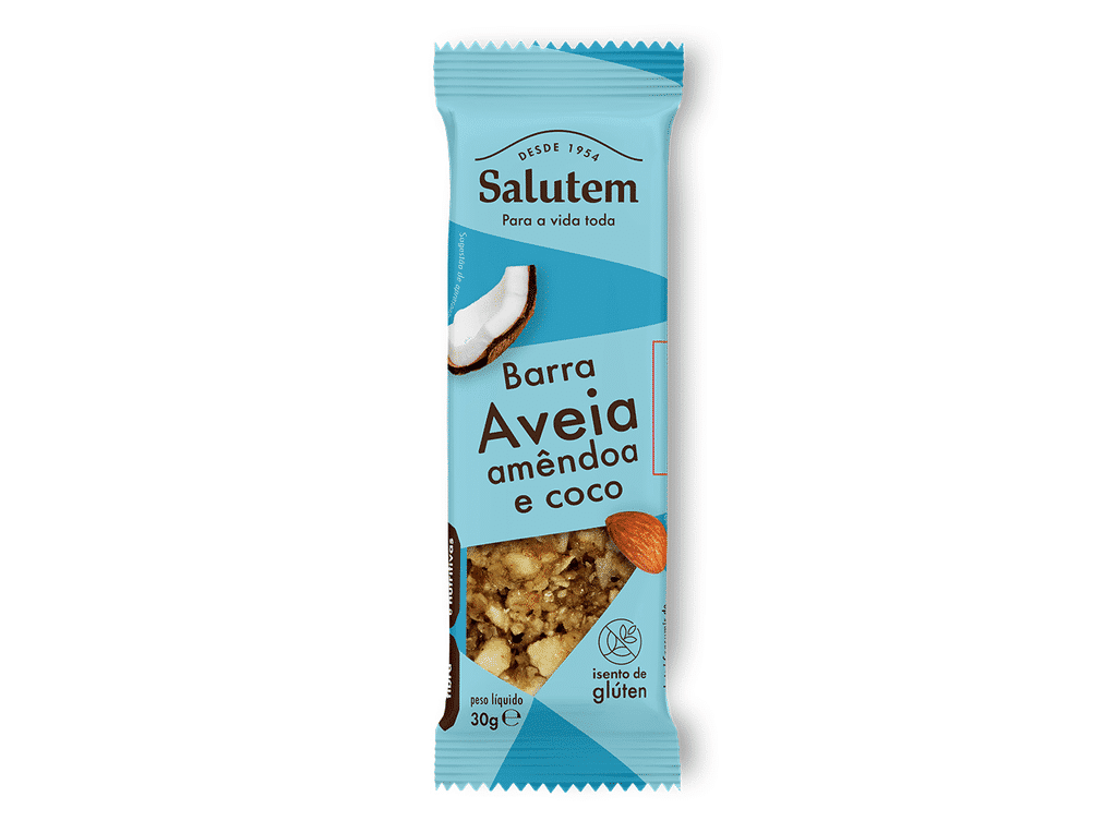 Barra Aveia Amendoa E Coco 30g - SALUTEM
