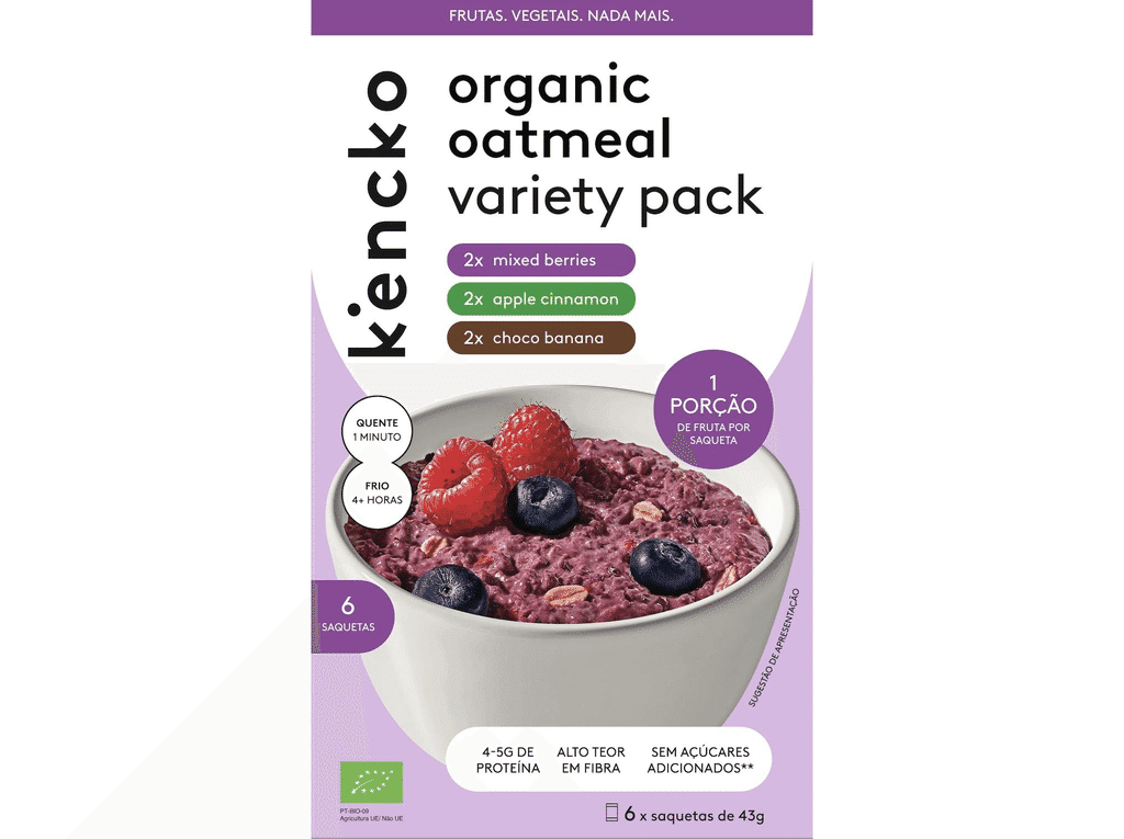 Aveia Banana Maçã Frut Verm 6x43g - KENCKO