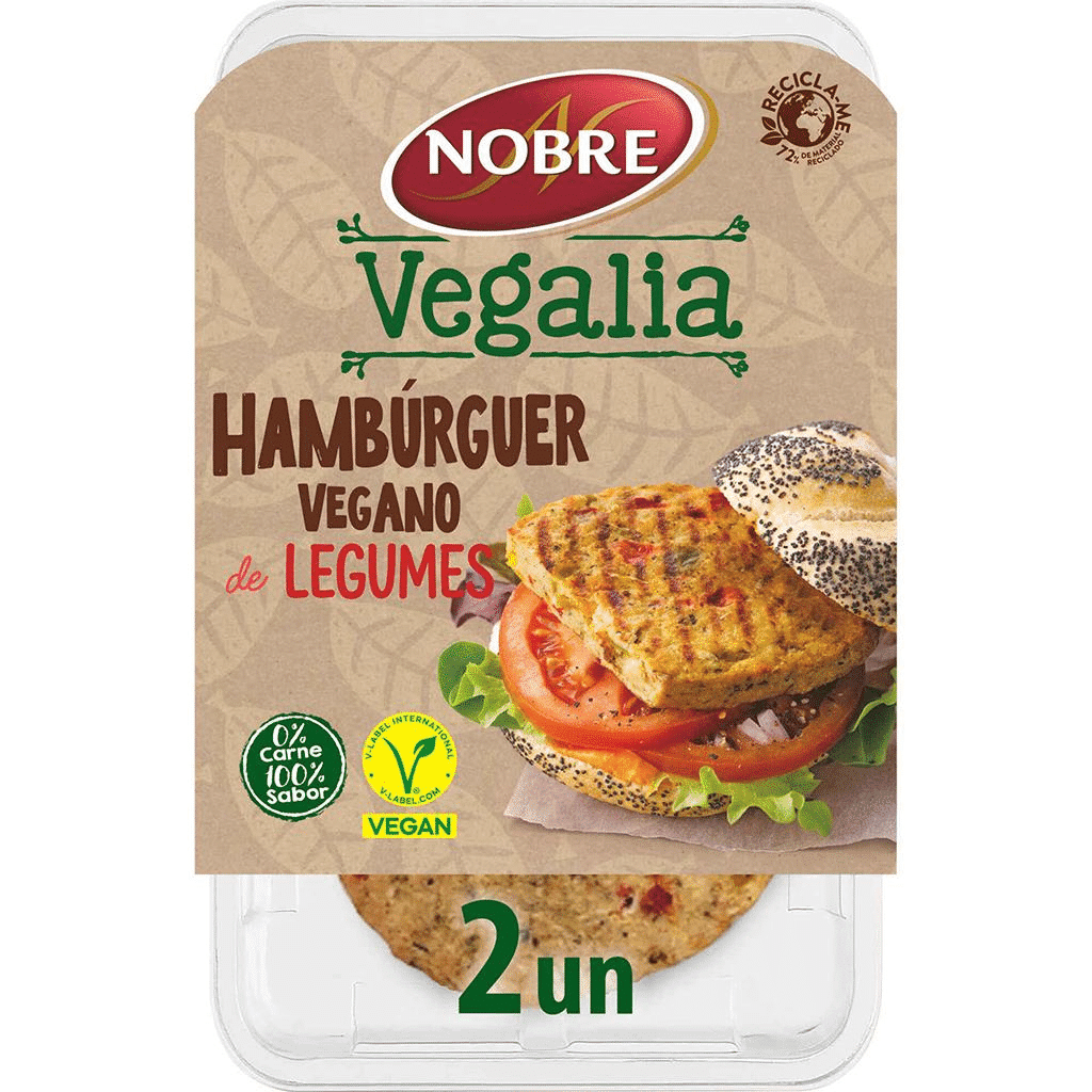 Hambúrguer Vegetariano de Legumes, 160g - NOBRE