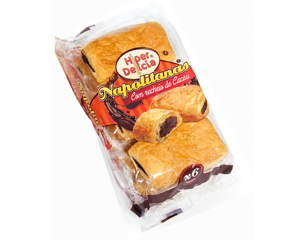 Napolitanas Hiper Delícia Bolo Chocolate 240g - HIPER DELICIA
