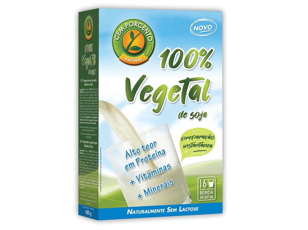 Bebida Soja Em Pó 400g - CEM PORCENTO