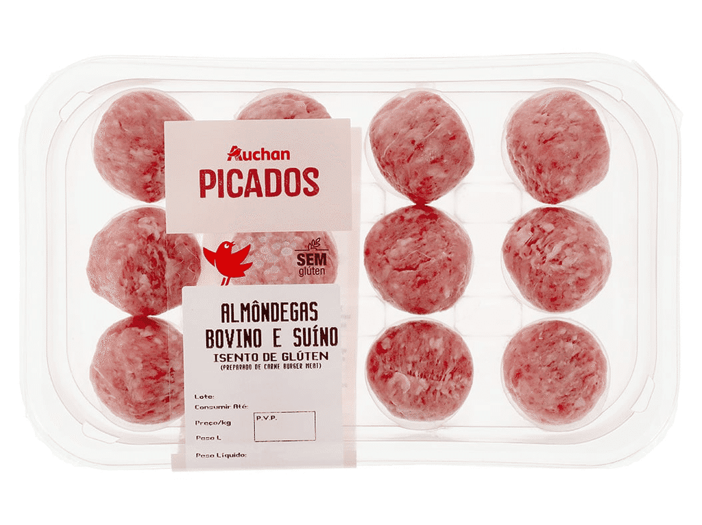 Almôndegas De Bovino / Suino Isento De Gluten 350gr - AUCHAN
