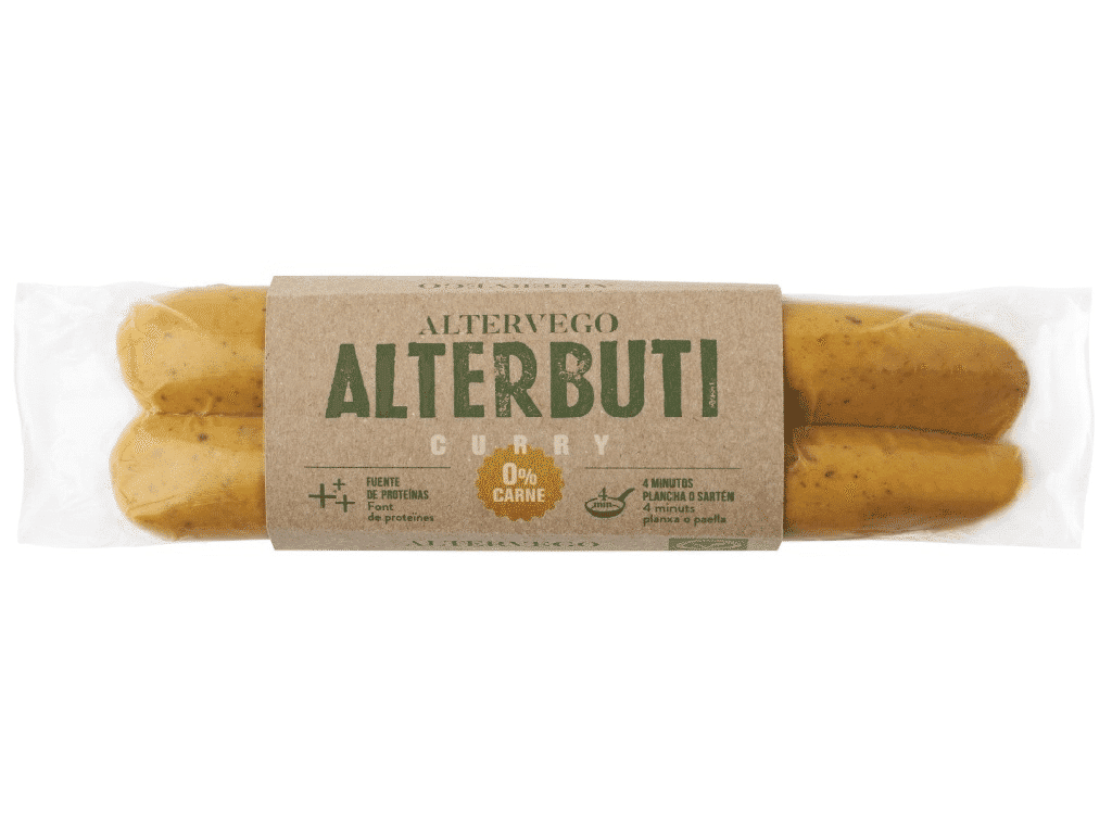 Salsichas Alterbuti Cenoura E Caril 180g - ALTERVEGO