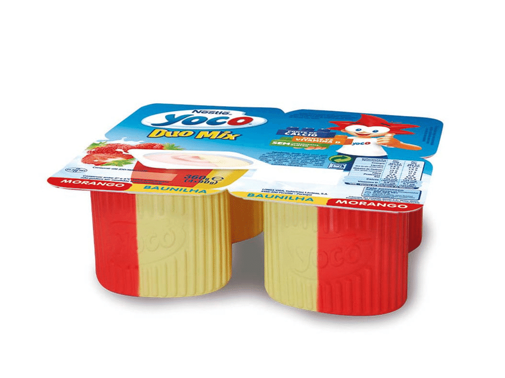 Infantil Duo Mix Morango E Baunilha 4x90g - YOCO