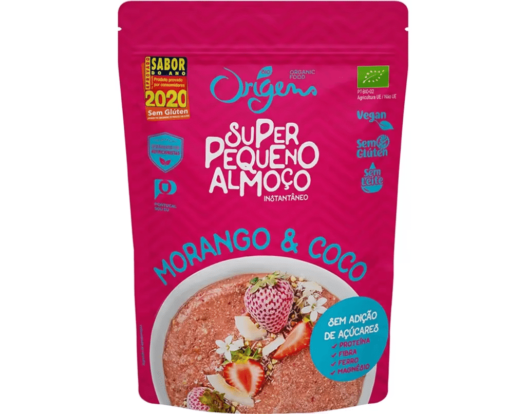 Mistura Vegetal Morango E Coco Bio 300G Spa - ORIGENS BIO