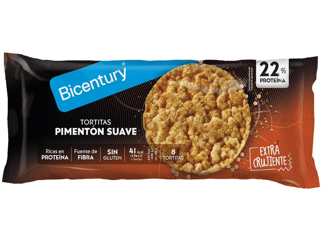 Tortitas Pimenton Suave 82g - BICENTURY