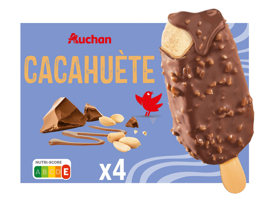 Gelado Palito Amendoim 4x90ml - AUCHAN