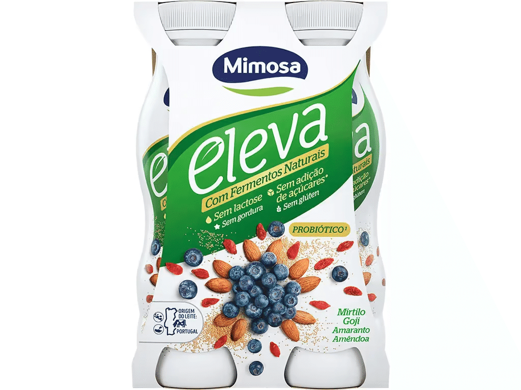 Bifidus Eleva Sem Lactose Magro Liquido Mirtilo 4x151ml - MIMOSA