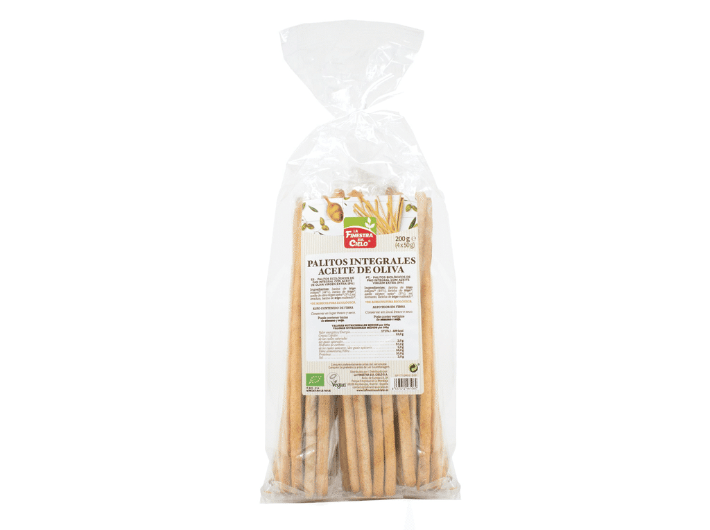Gressinos La Finestra Sul Cielo Integrais Com Azeite Bio 200g - LA FINESTRA SULCIELO