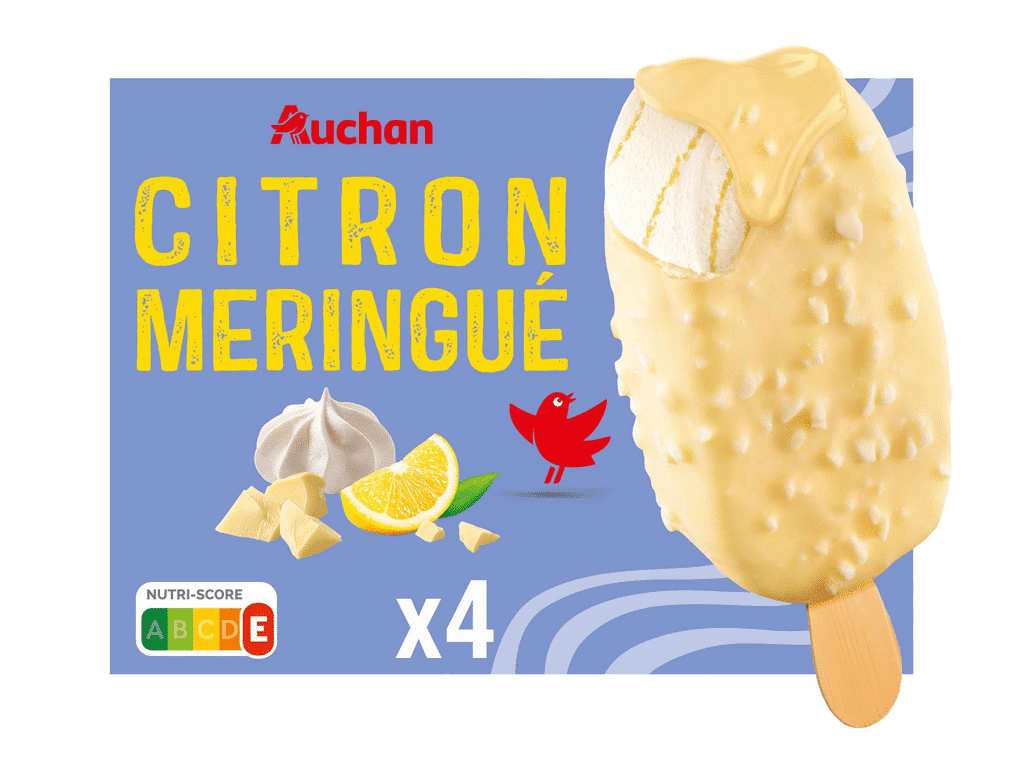 Gelado Palito Limão Merengue 4x100ml - AUCHAN