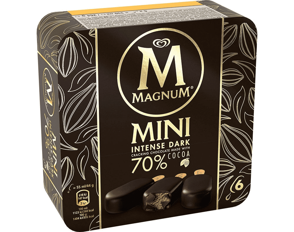 Gelado Multipack Mini Intense Dark 70% 6x55ml - MAGNUM