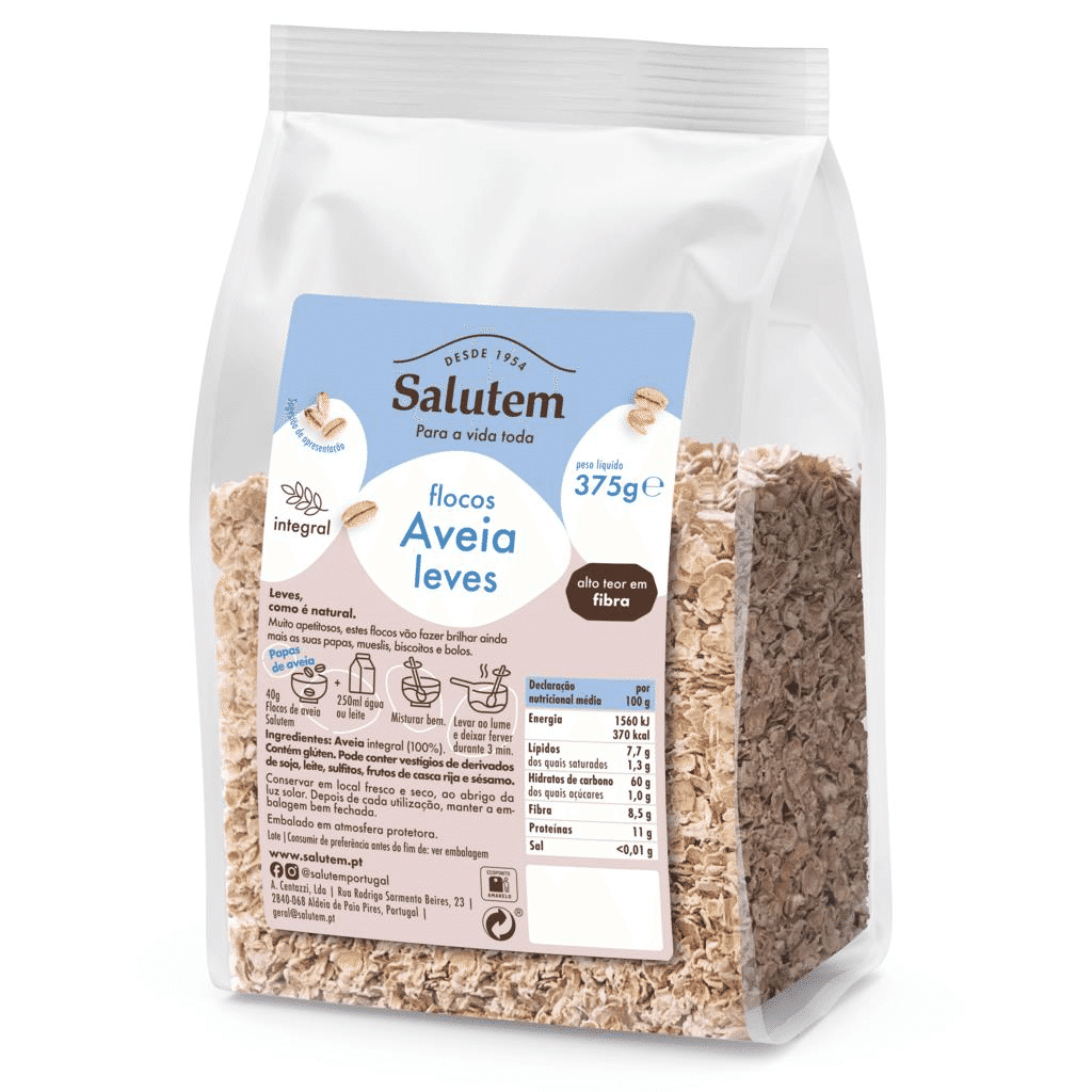 Flocos Aveia Finíssimos, emb. 375 gr - SALUTEM