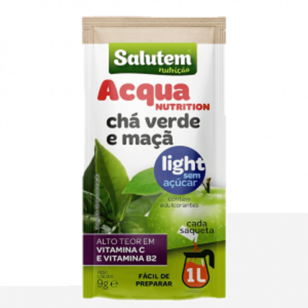 Acqua Nutrition Chá Verde e Maçã em saquetas, emb. 9 gr - SALUTEM