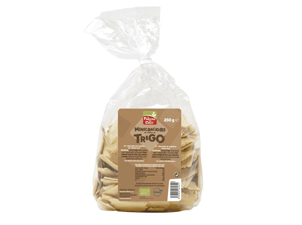 Mini Crackers Trigo Bio 250 G - LA FINESTRA