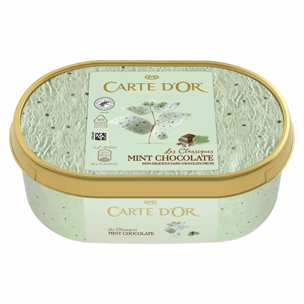 Gelado Chocolate de Menta Les Authentiques - CARTE D'OR