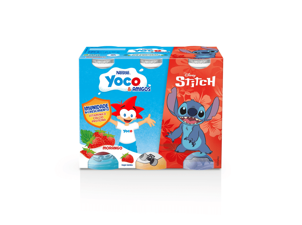 Iogurte Lãquido Morango 6x90g - YOCO