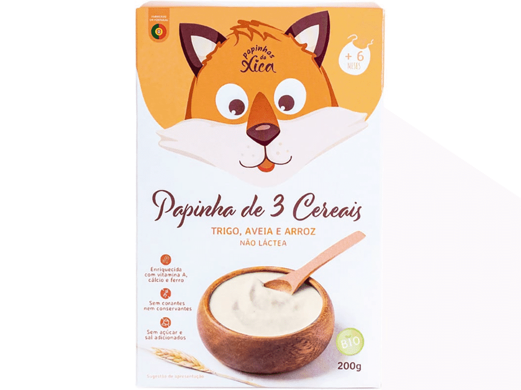 Papa 3 Cereais Bio 200g - PAPINHAS DA XICA