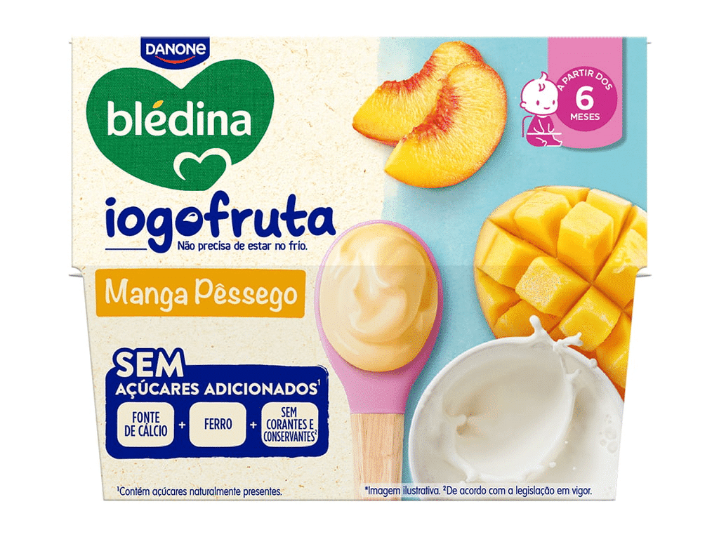 Sobremesa Lãctea Manga Pessego 4x95g - BLEDINA