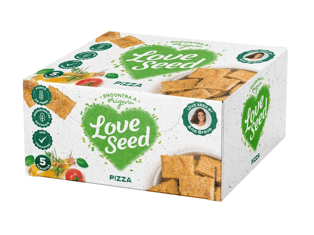 Bolachas Cracker Pizza 150g - LOVE SEED
