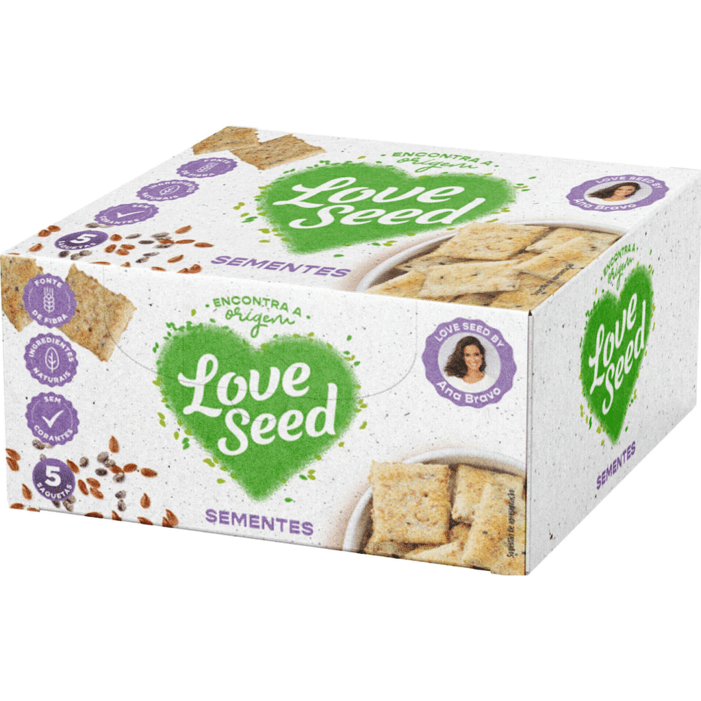 Bolachas Cracker Sementes - LOVE SEED